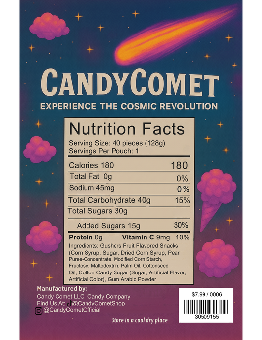 Original Candy Comet - Cotton Candy Gusherz