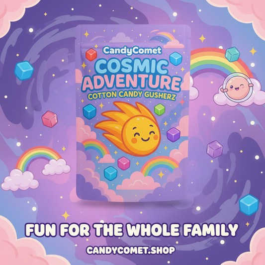🚀 Candy Comet Cosmic Adventure - Cotton Candy Gusherz