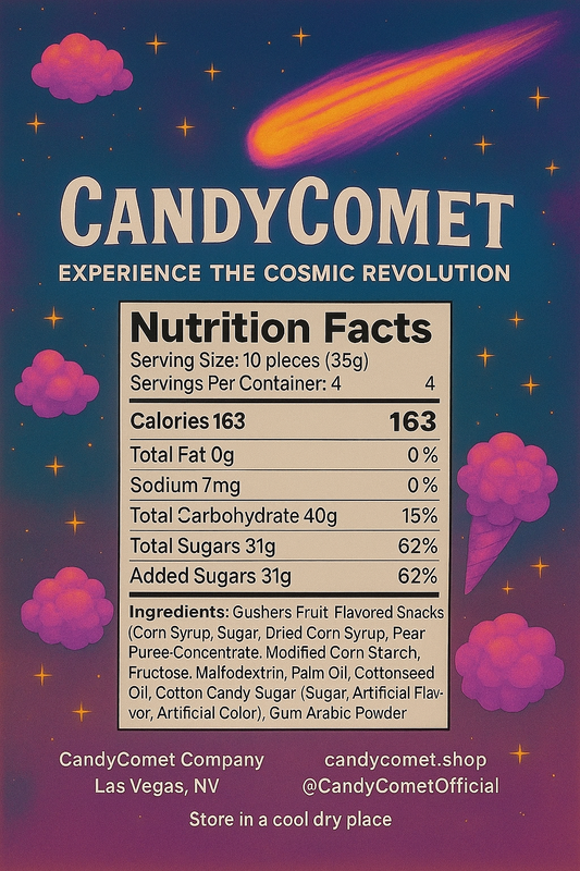 Original Candy Comet - Cotton Candy Gusherz